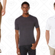 Slim Fit Twill Chino, $24 | Short Sleeve Horizontal Texture T-Shirt, $10 | Linen Cotton Short Sleeve Solid Shirt, $16